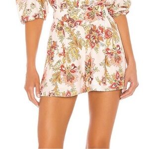NWT Divine Heritage Sugar Magnolia Pleated Paisley Floral Shorts Women’s Size XS